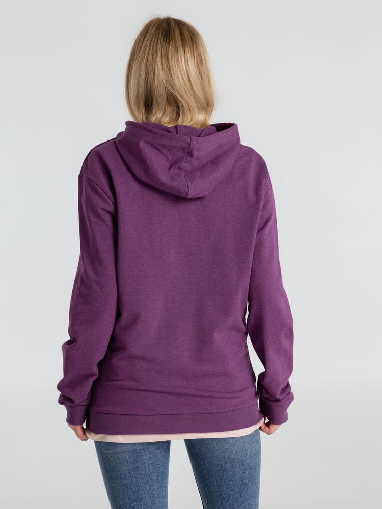 Толстовка с капюшоном унисекс Hoodie, фиолетовый меланж Толстовка с капюшоном унисекс Hoodie, фиолетовый меланж
