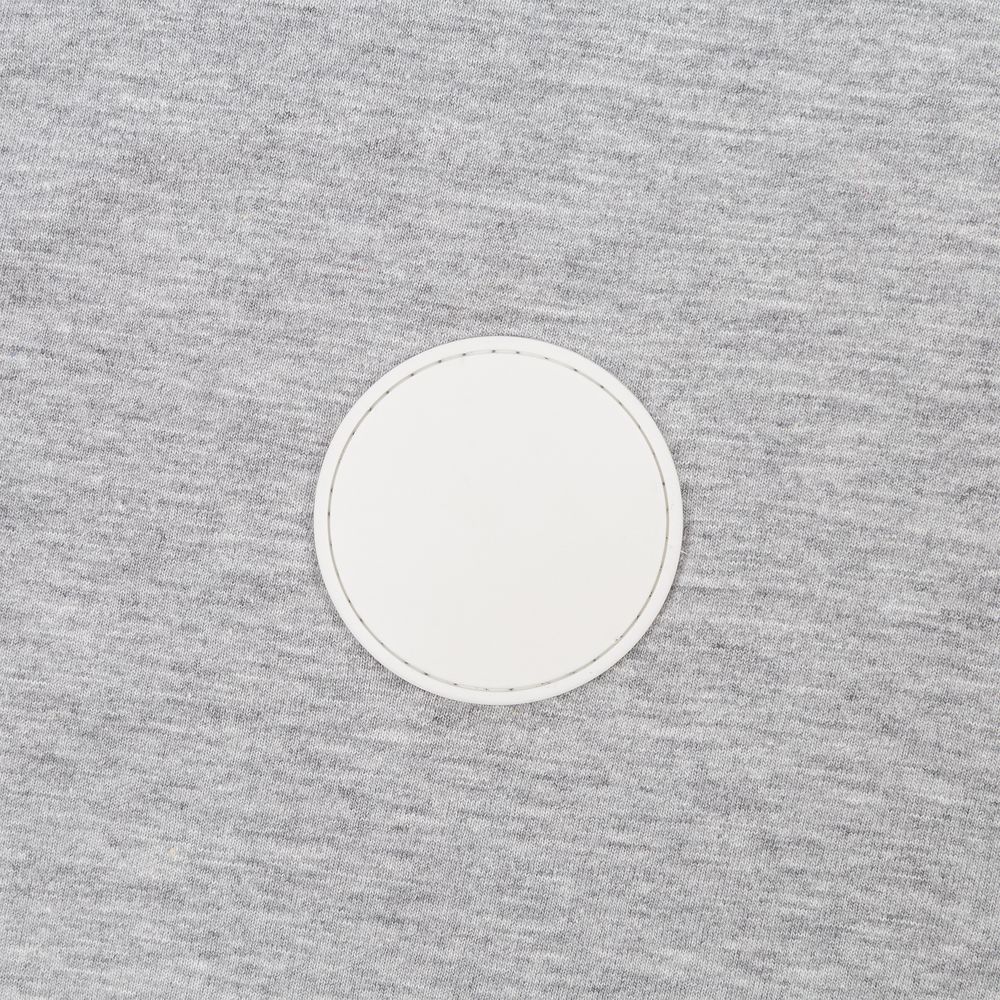 Лейбл из ПВХ Dzeta Round, L, белый Лейбл из ПВХ Dzeta Round, L, белый