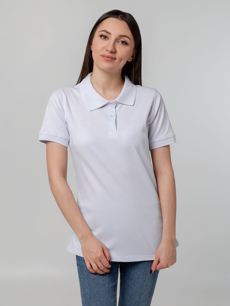 Рубашка поло женская Virma Stretch Lady, белая Рубашка поло женская Virma Stretch Lady, белая