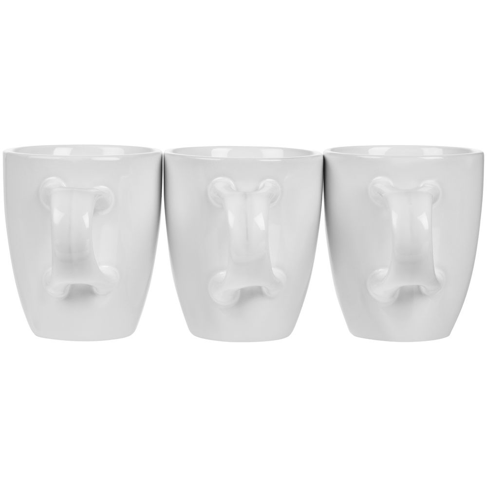 Кофейная кружка Pairy с ложкой, белая с оранжевой