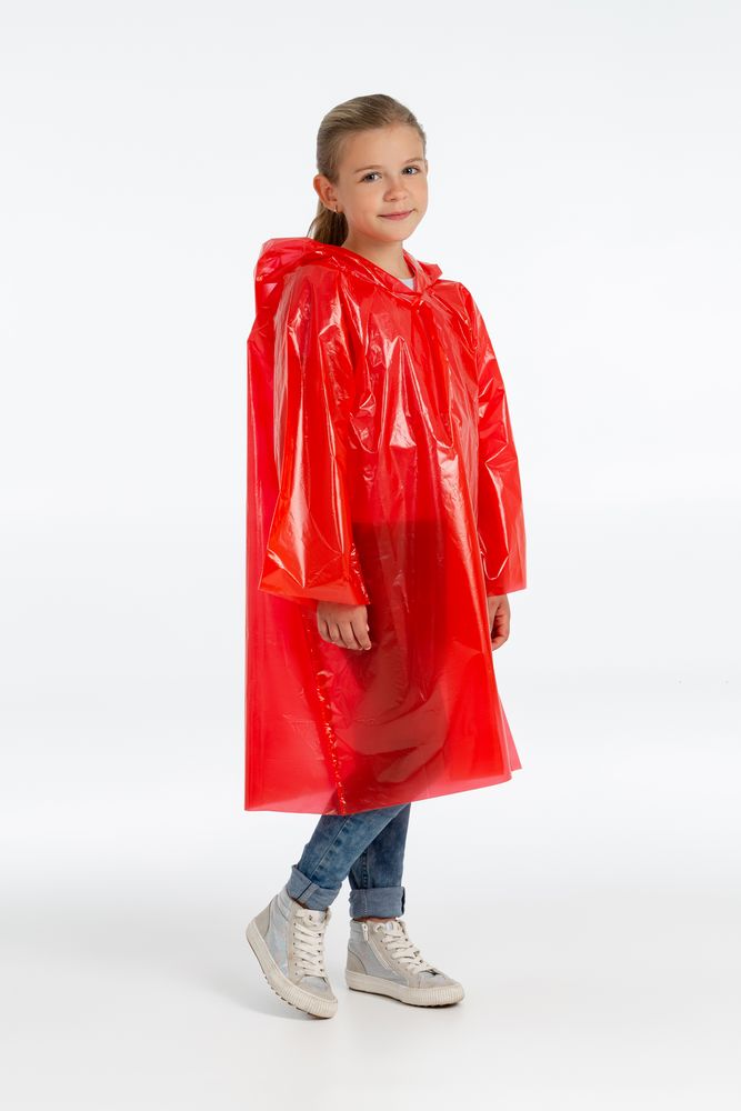 Дождевик-плащ детский BrightWay Kids, красный Дождевик-плащ детский BrightWay Kids, красный
