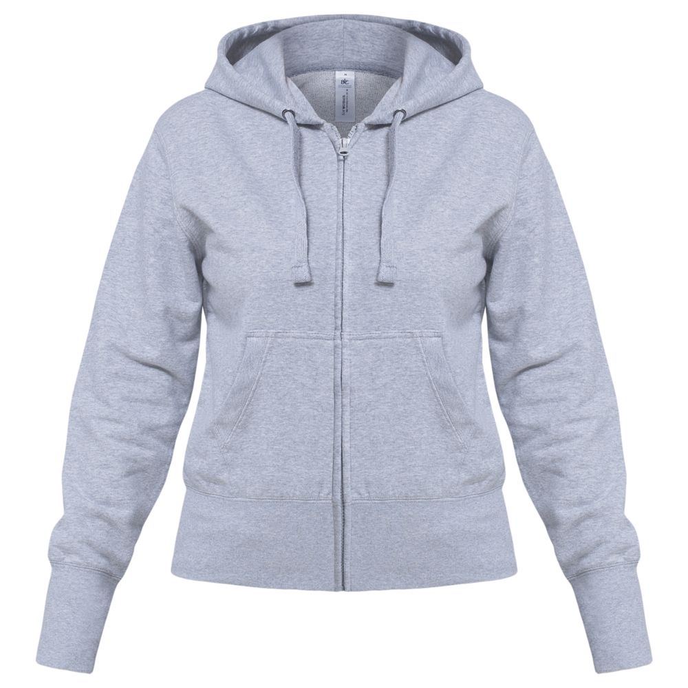 Толстовка женская Hooded Full Zip серый меланж Толстовка женская Hooded Full Zip серый меланж