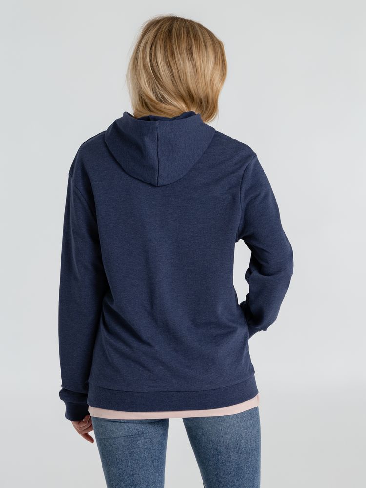 Толстовка с капюшоном унисекс Hoodie, синий меланж Толстовка с капюшоном унисекс Hoodie, синий меланж