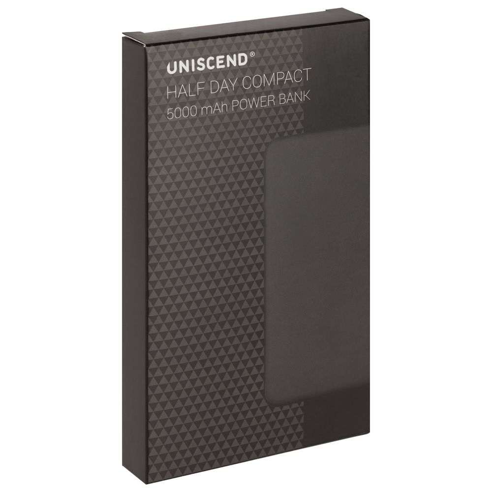 Внешний аккумулятор Uniscend Half Day Compact 5000 мAч, черный Внешний аккумулятор Uniscend Half Day Compact 5000 мAч, черный