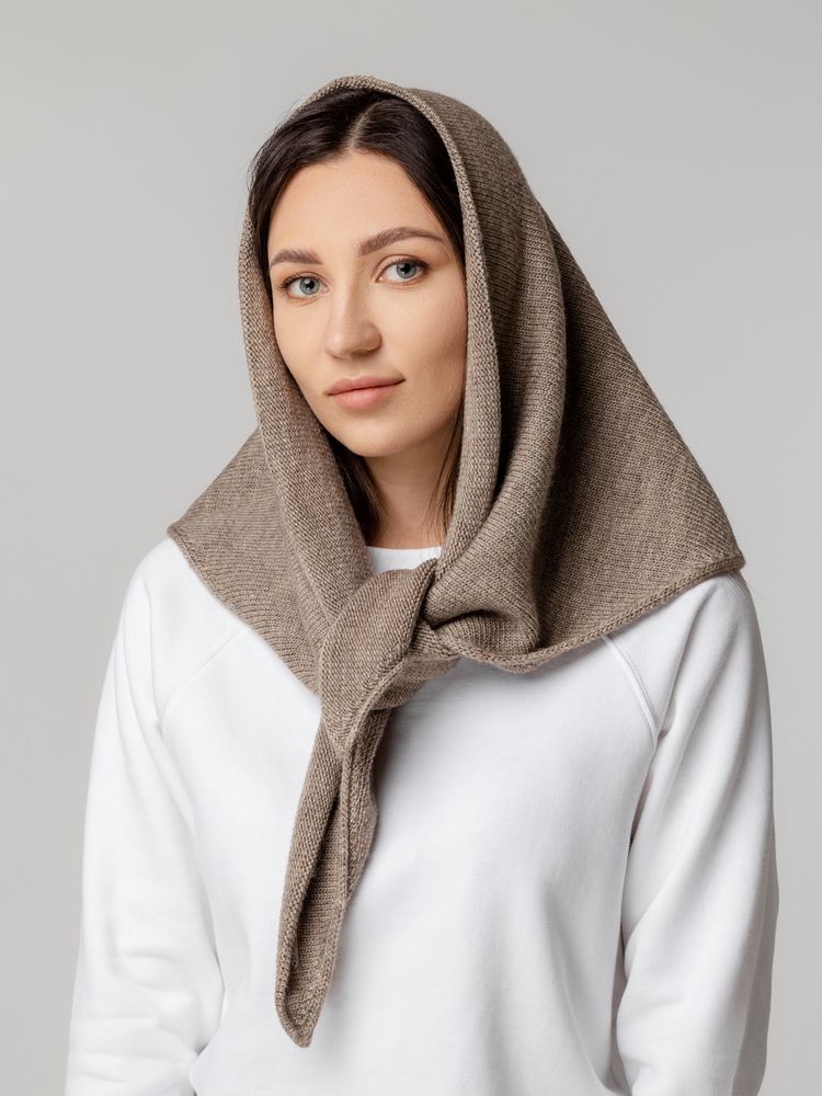 Косынка Dalia, светло-коричневая Косынка Dalia, светло-коричневая