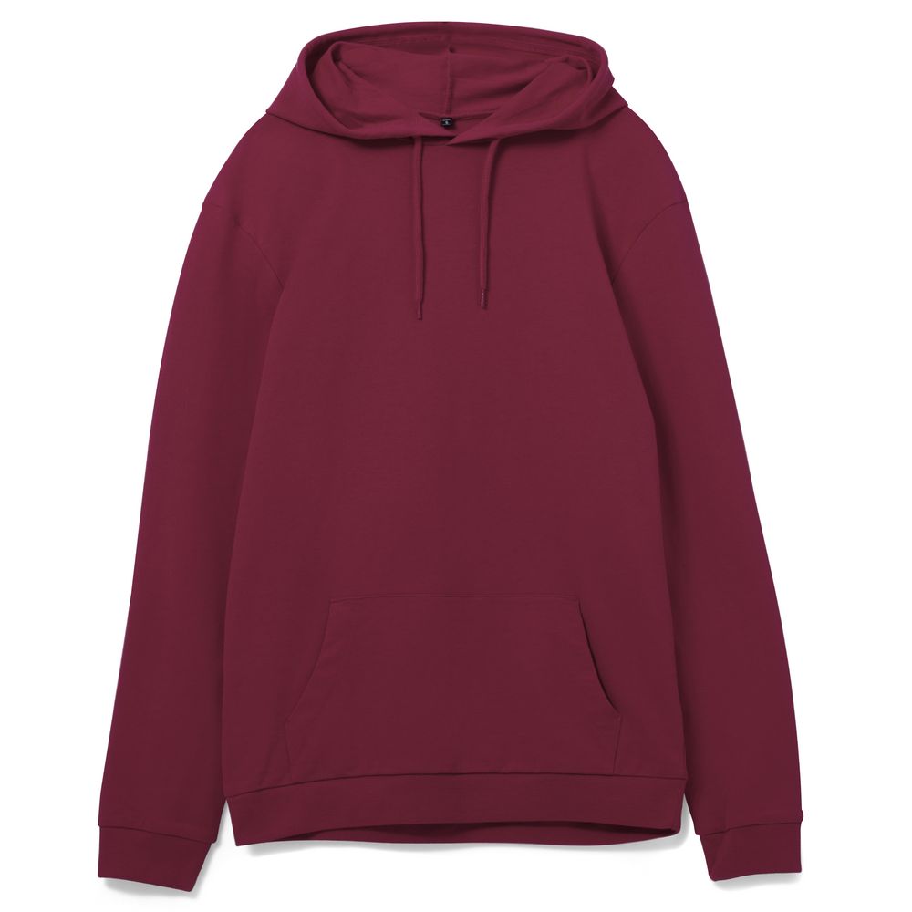 Толстовка с капюшоном унисекс Hoodie, бордовая Толстовка с капюшоном унисекс Hoodie, бордовая