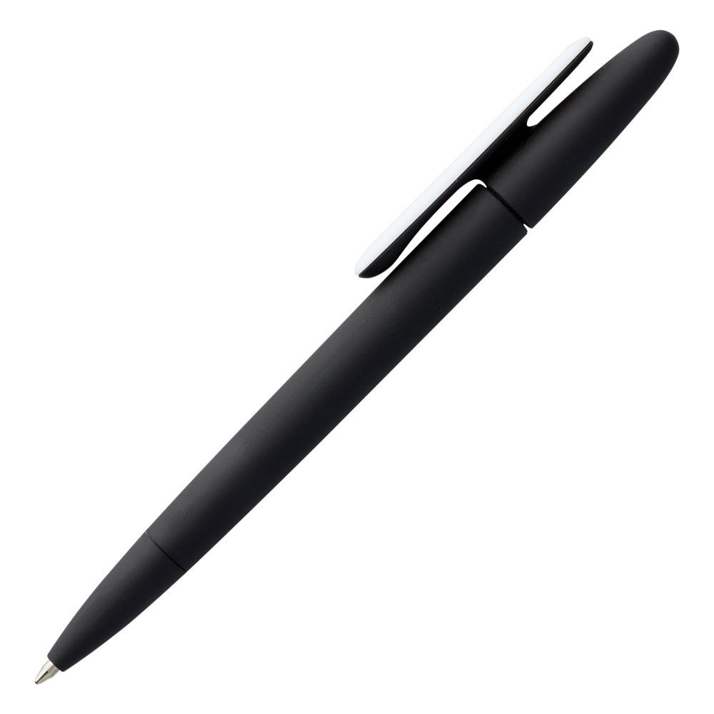 Ручка шариковая Prodir DS5 TRR-P Soft Touch, черная с белым Ручка шариковая Prodir DS5 TRR-P Soft Touch, черная с белым