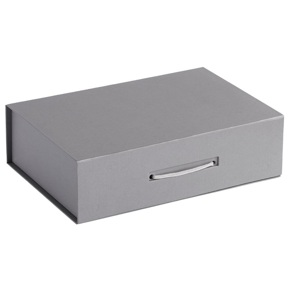 Коробка Case, подарочная, серебристая Коробка Case, подарочная, серебристая