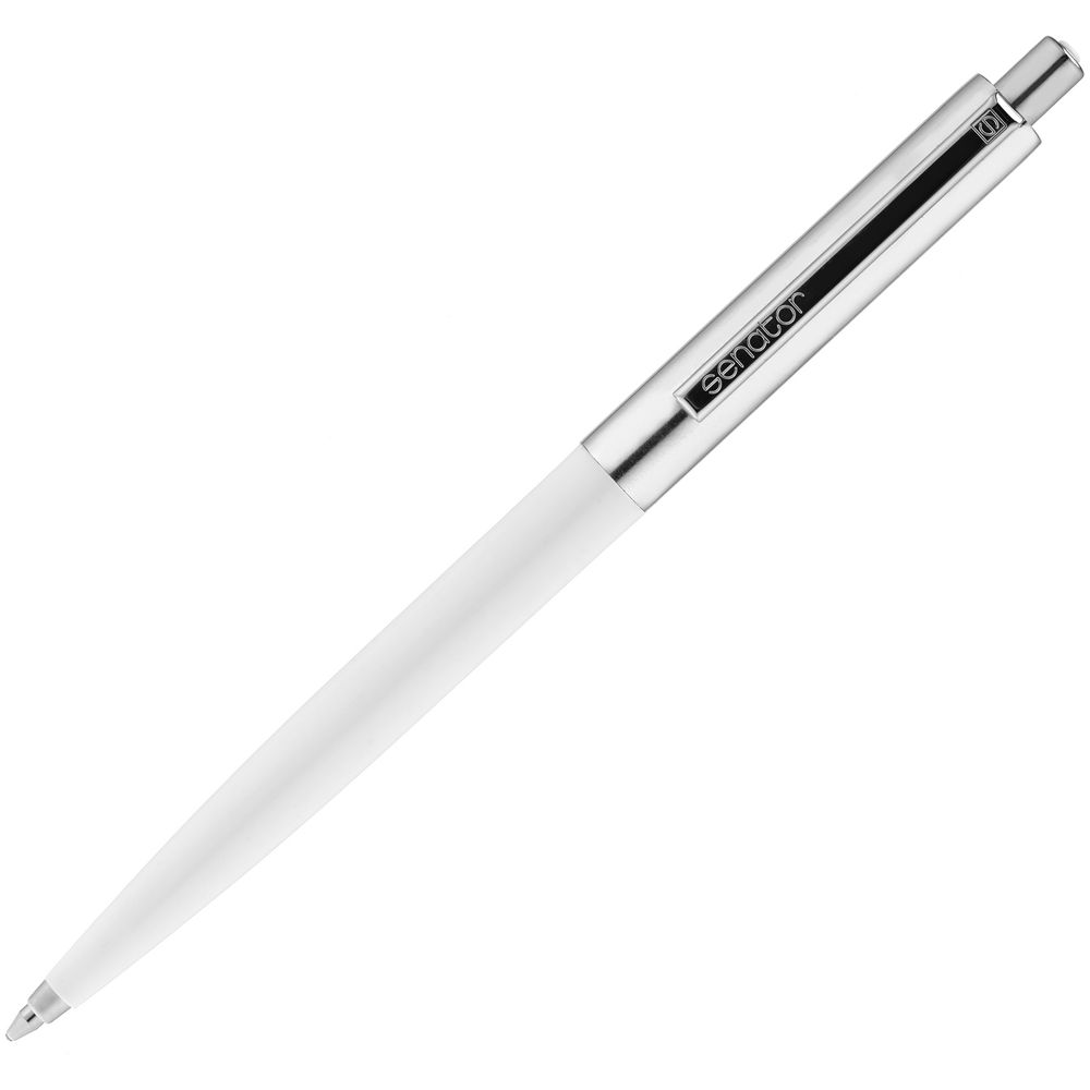 Ручка шариковая Senator Point Metal, белая Ручка шариковая Senator Point Metal, белая