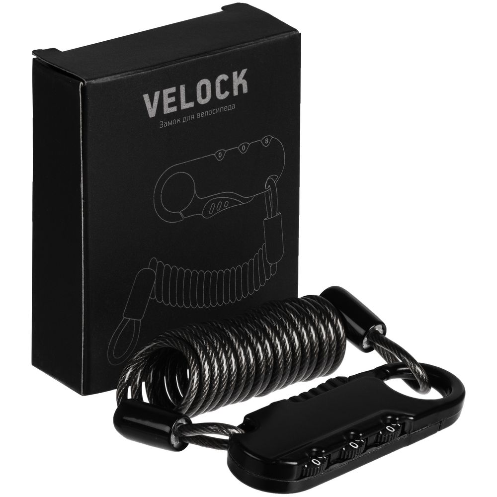 Кодовый замок для велосипеда Velock, черный Кодовый замок для велосипеда Velock, черный