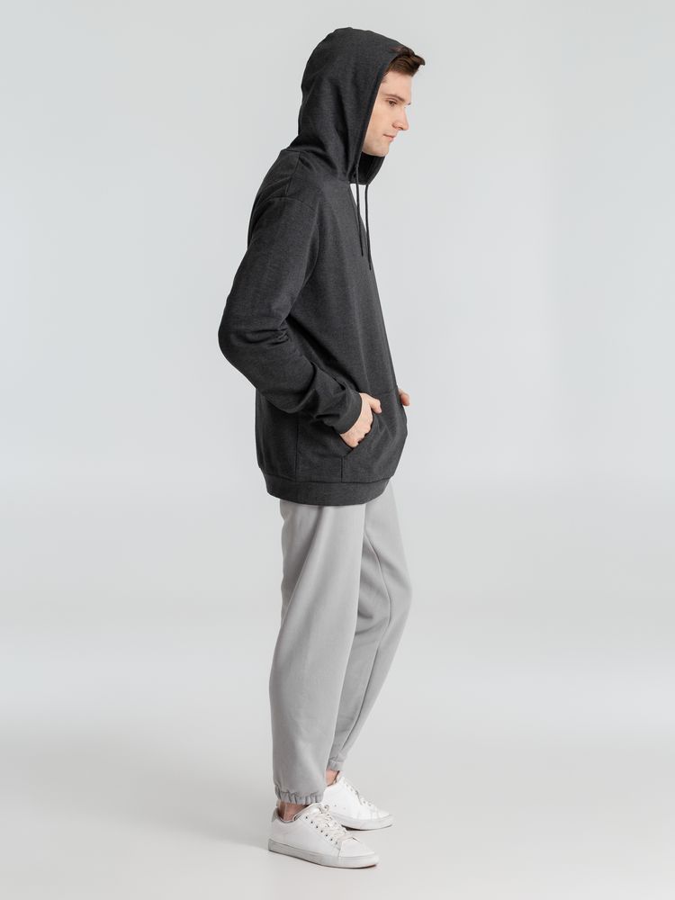 Толстовка с капюшоном унисекс Hoodie, серый меланж (антрацит) Толстовка с капюшоном унисекс Hoodie, серый меланж (антрацит)