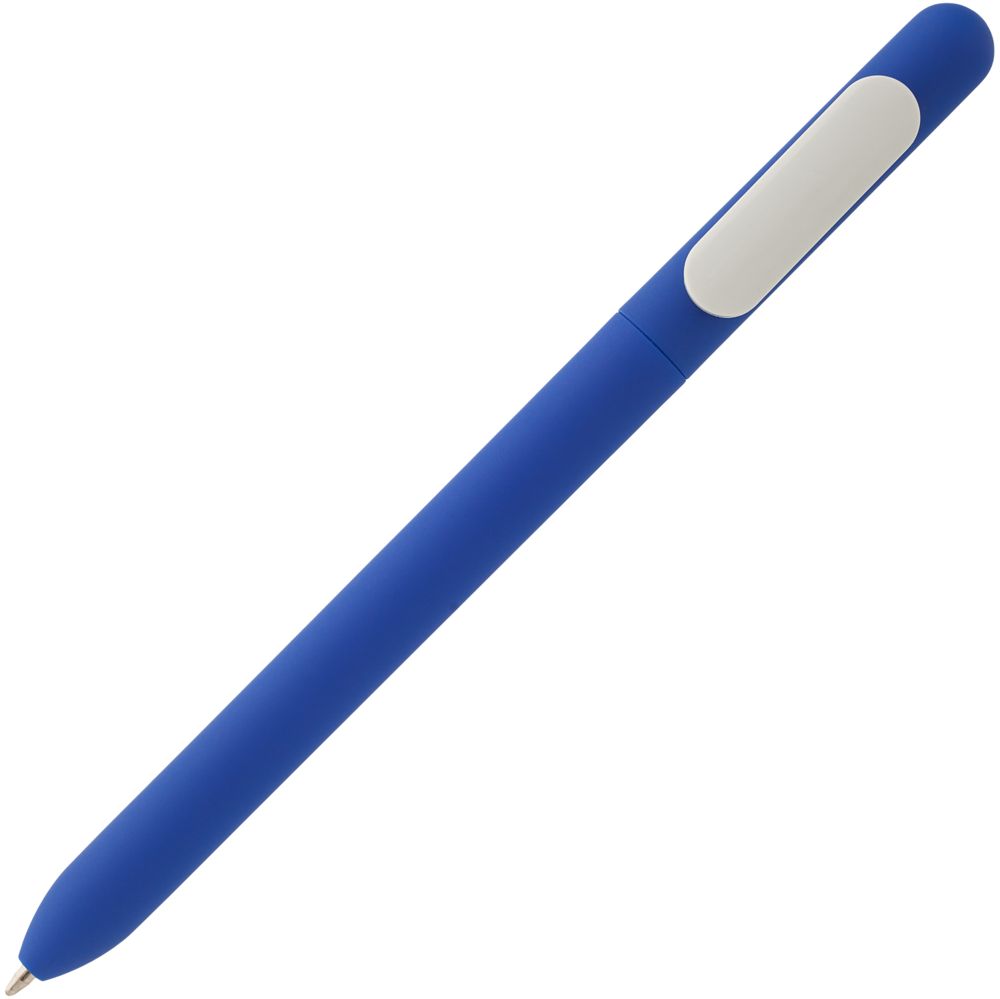 Ручка шариковая Swiper Soft Touch, синяя с белым Ручка шариковая Swiper Soft Touch, синяя с белым