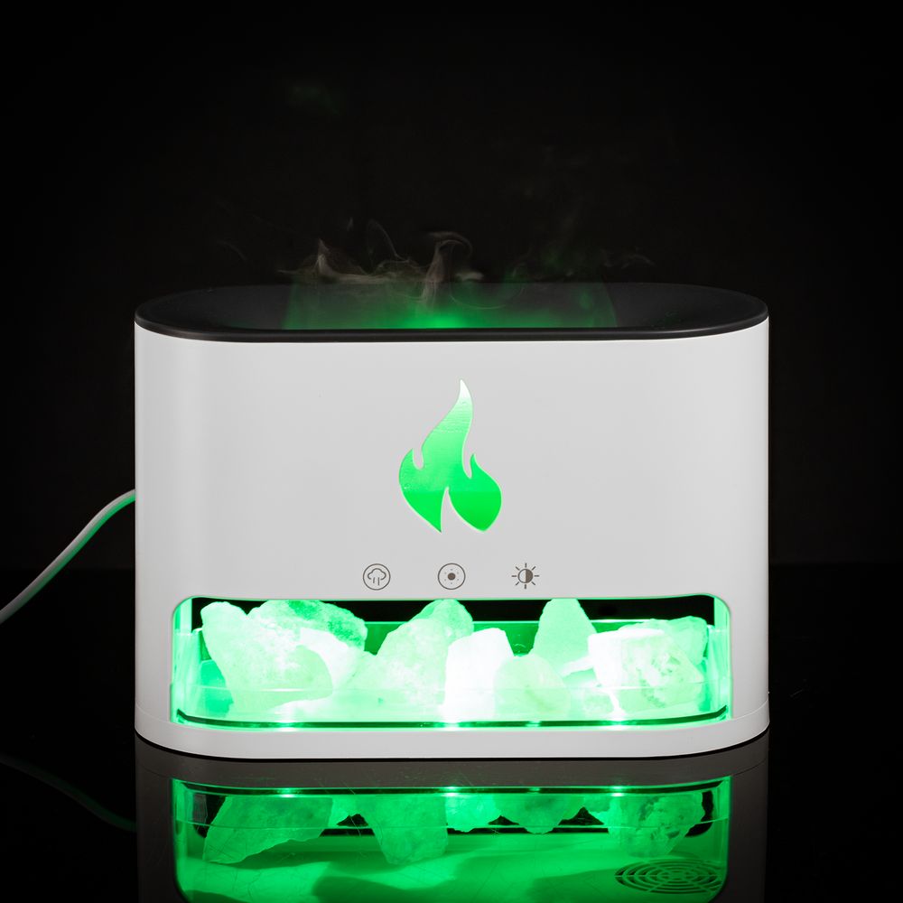 Увлажнитель-ароматизатор Fusion Blaze с имитацией пламени, белый Увлажнитель-ароматизатор Fusion Blaze с имитацией пламени, белый