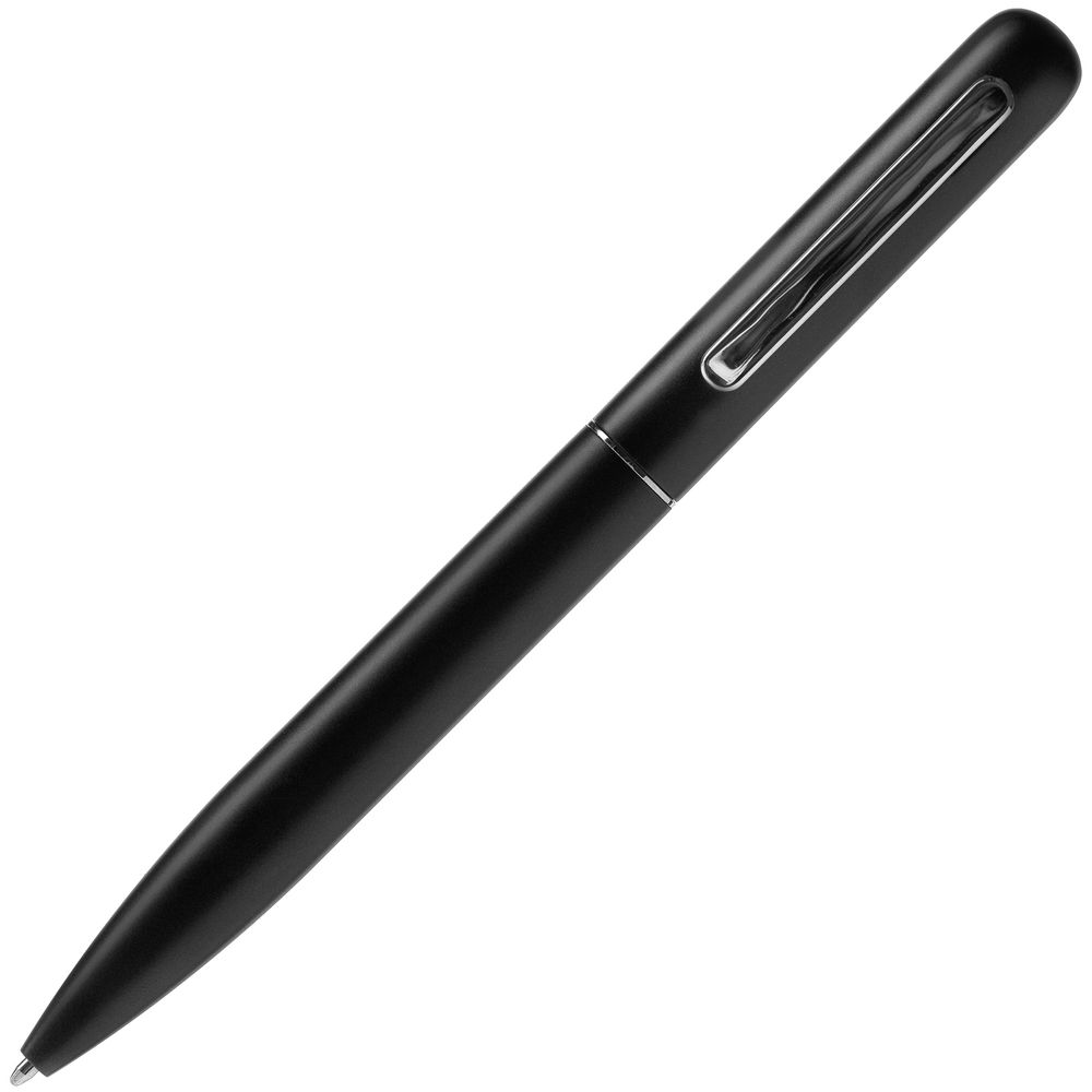 Ручка шариковая Scribo, матовая черная Ручка шариковая Scribo, матовая черная