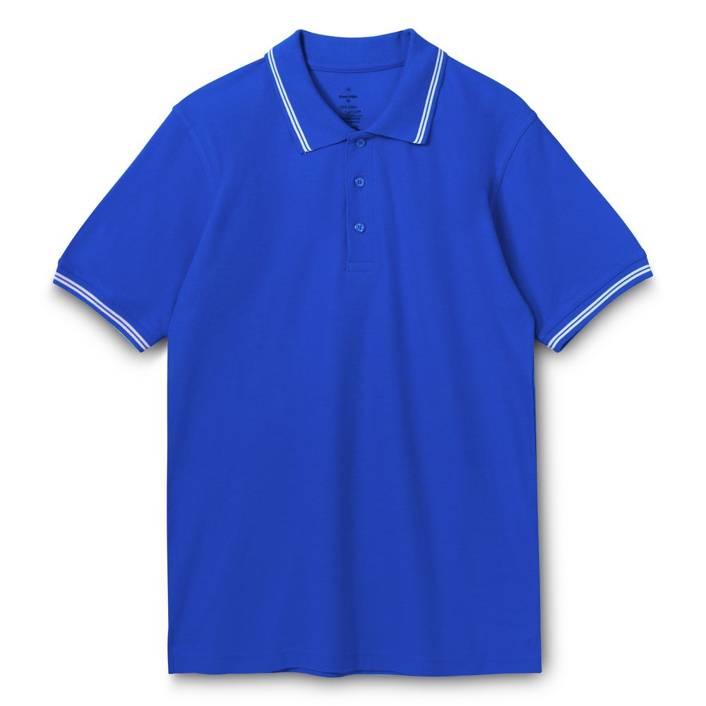Рубашка поло Virma Stripes, ярко-синяя Рубашка поло Virma Stripes, ярко-синяя