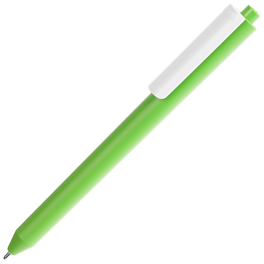 Ручка шариковая Pigra P03 Mat, светло-зеленая с белым Ручка шариковая Pigra P03 Mat, светло-зеленая с белым