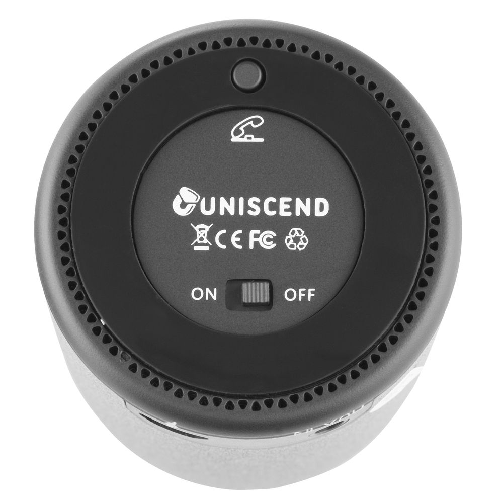 Беспроводная колонка Uniscend Grinder, серая Беспроводная колонка Uniscend Grinder, серая