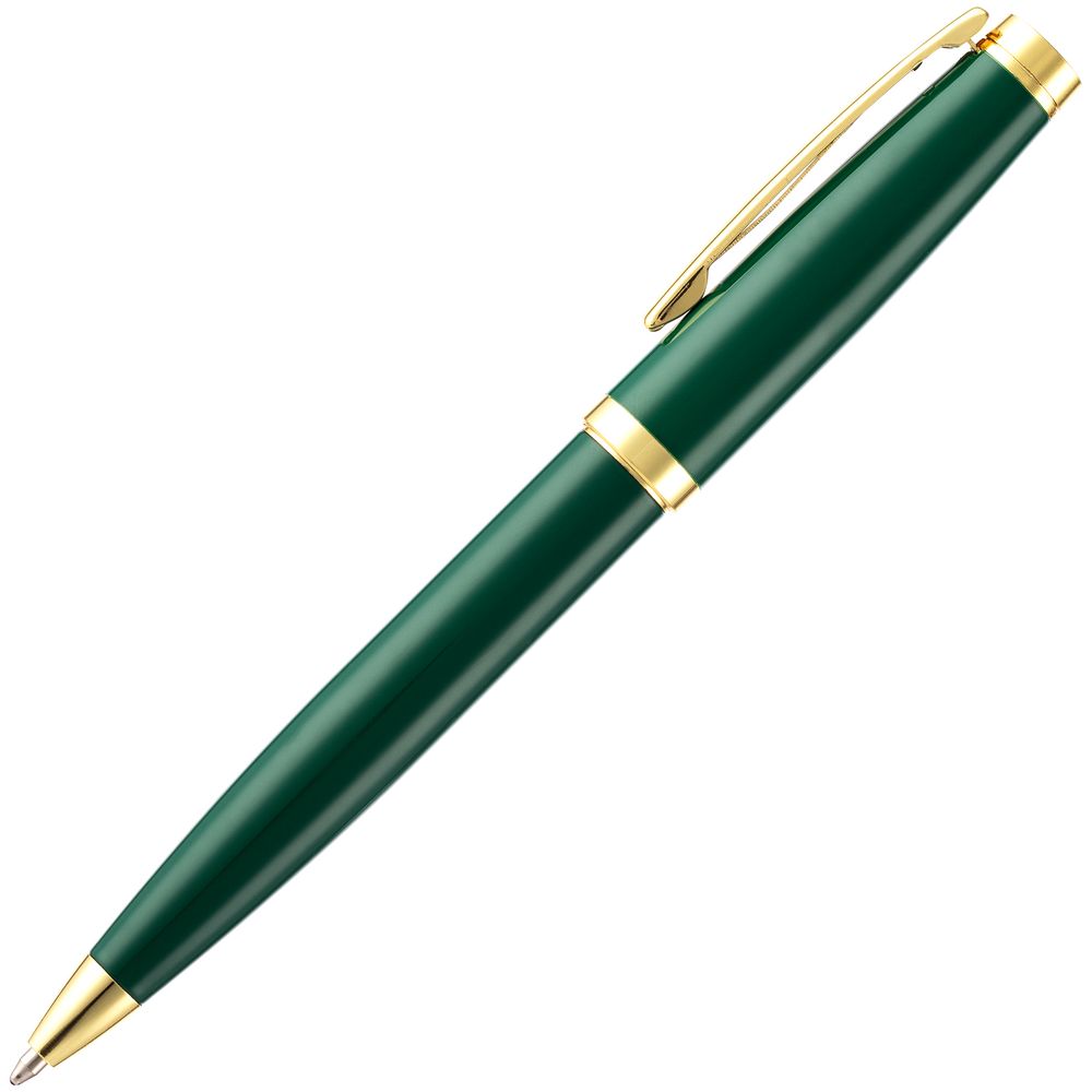Ручка шариковая Letra Gold, глянцевая, темно-зеленая Ручка шариковая Letra Gold, глянцевая, темно-зеленая