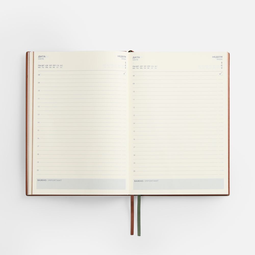 Ежедневник Avila, недатированный, зеленый