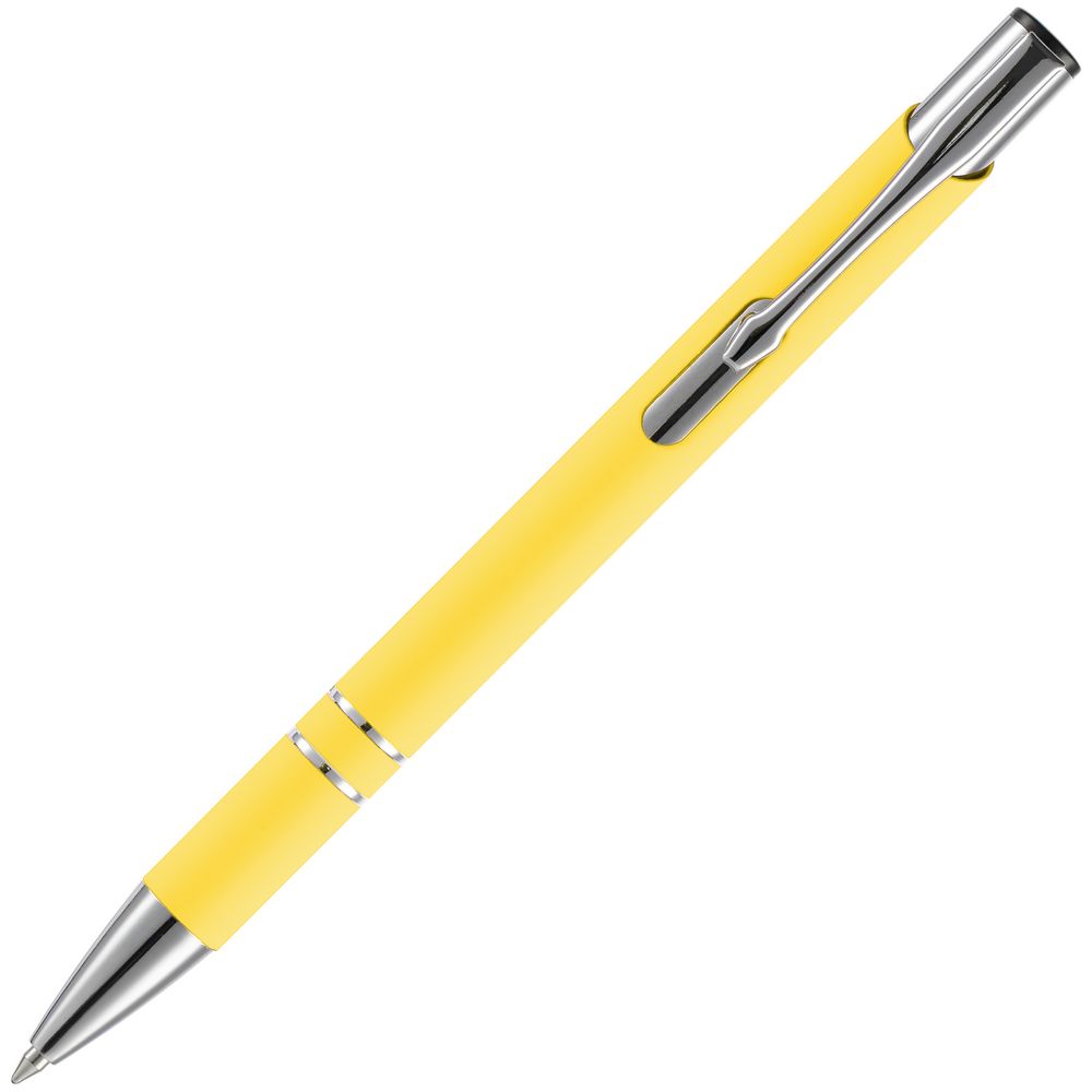 Ручка шариковая Keskus Soft Touch, желтая Ручка шариковая Keskus Soft Touch, желтая