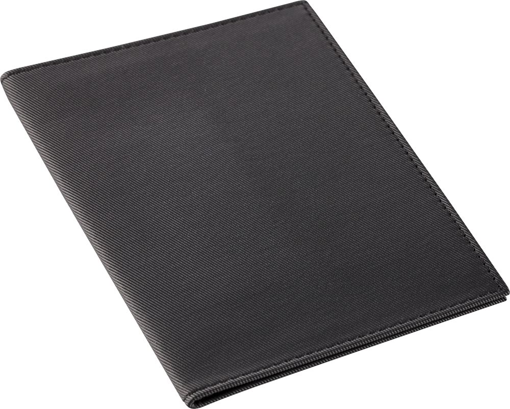 Обложка для паспорта Twill, черная Обложка для паспорта Twill, черная