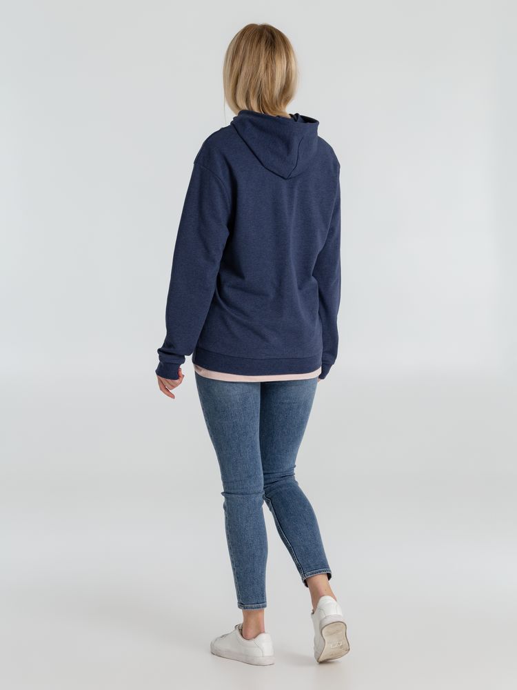 Толстовка с капюшоном унисекс Hoodie, синий меланж Толстовка с капюшоном унисекс Hoodie, синий меланж