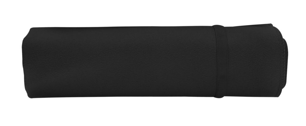 Спортивное полотенце Atoll Medium, черное Спортивное полотенце Atoll Medium, черное