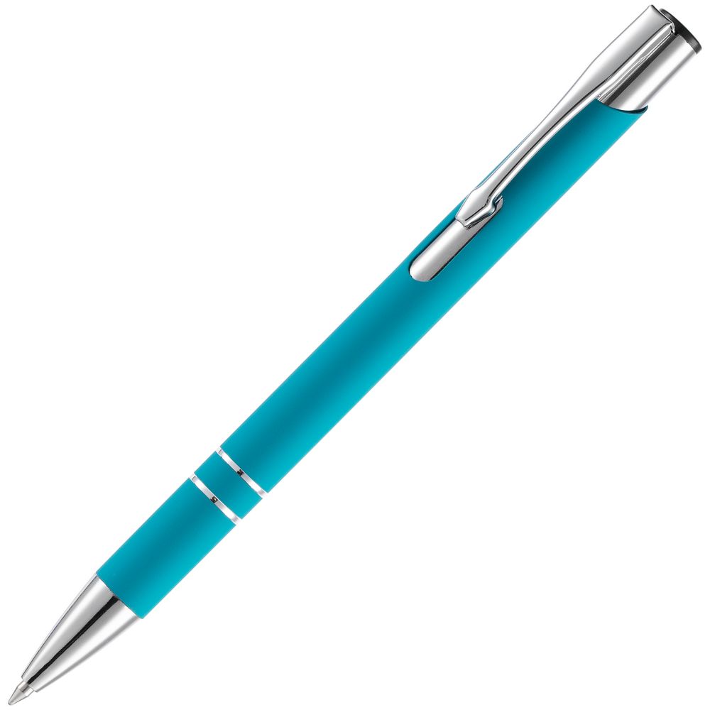Ручка шариковая Keskus Soft Touch, бирюзовая Ручка шариковая Keskus Soft Touch, бирюзовая