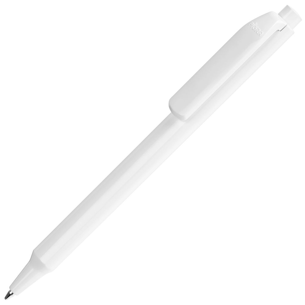 Ручка шариковая Pigra P04 Polished, белая Ручка шариковая Pigra P04 Polished, белая