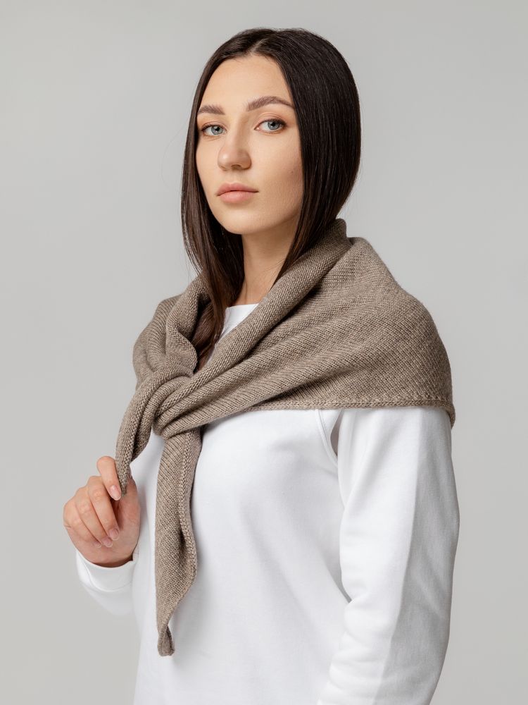 Косынка Dalia, светло-коричневая Косынка Dalia, светло-коричневая