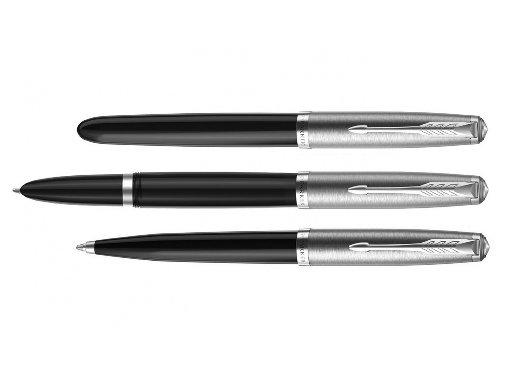 Перьевая ручка Parker 51 CORE BLACK CT, перо: F, цвет чернил: black, в подарочной упаковке. Перьевая ручка Parker 51 CORE BLACK CT, перо: F, цвет чернил: black, в подарочной упаковке.