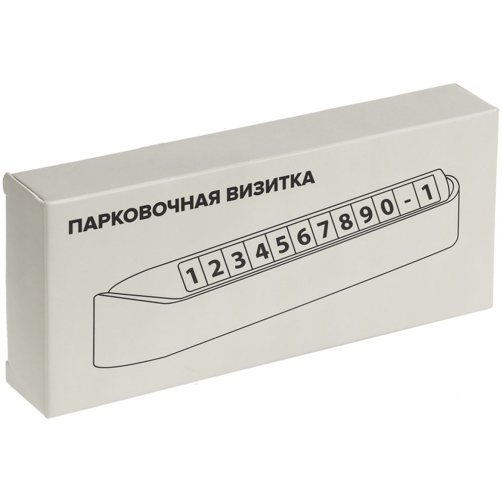 Парковочная визитка Litera, белая Парковочная визитка Litera, белая