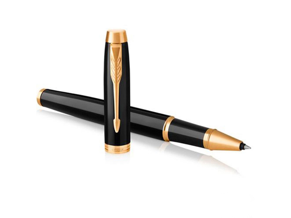 Ручка роллер Parker IM Core Black GT, черный/золотистый Ручка роллер Parker IM Core Black GT, черный/золотистый