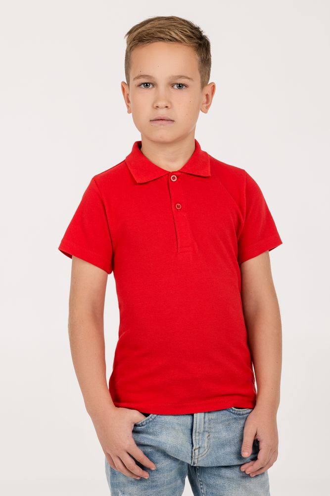 Рубашка поло детская Virma Kids, красная Рубашка поло детская Virma Kids, красная