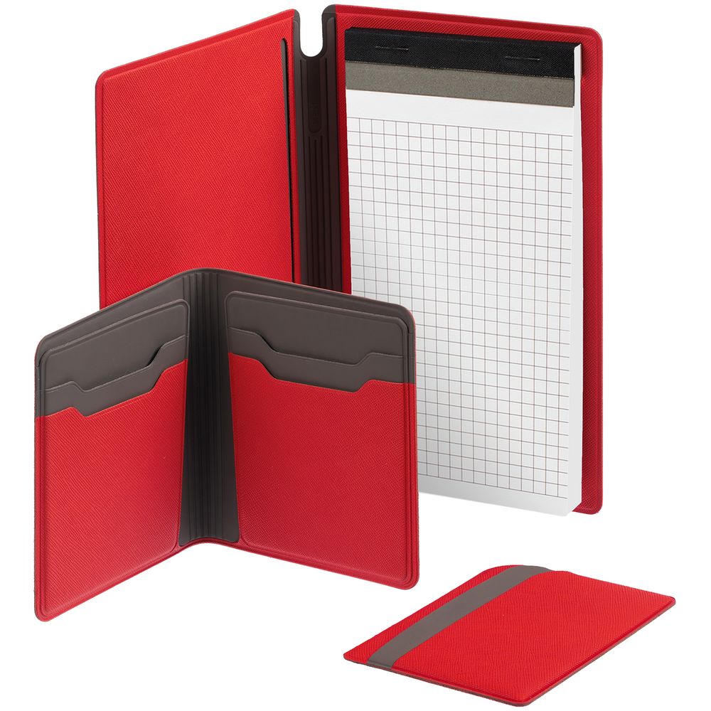 Чехол для карточек Dual, красный