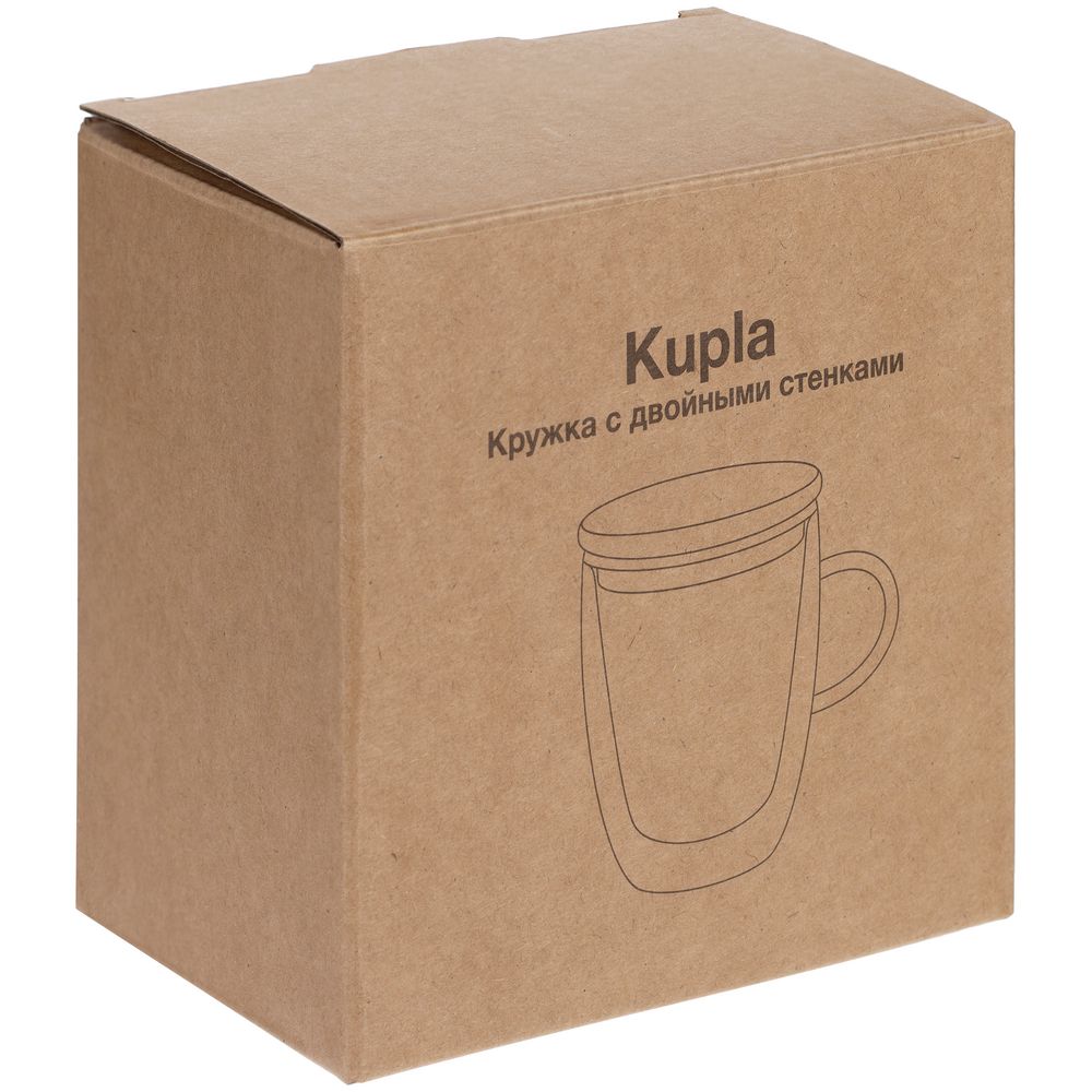 Кружка с двойными стенками Kupla с бамбуковой крышкой Кружка с двойными стенками Kupla с бамбуковой крышкой