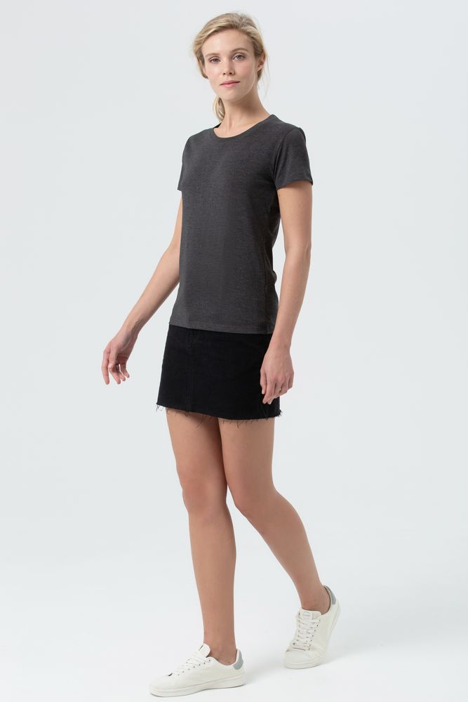 Футболка женская Regent Fit Women, черный меланж Футболка женская Regent Fit Women, черный меланж