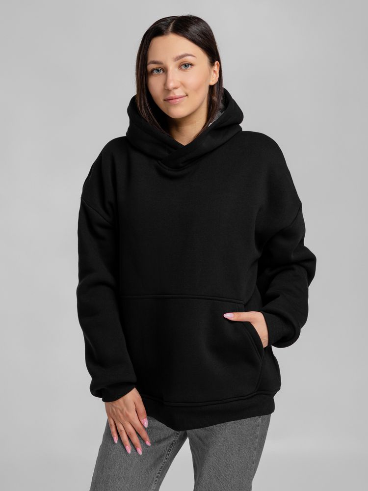 Худи Furry Oversize, черное Худи Furry Oversize, черное
