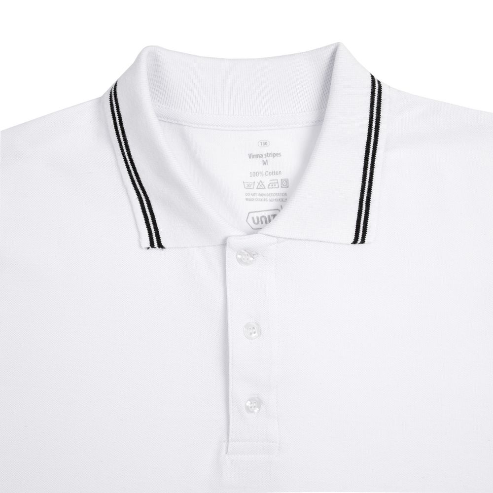 Рубашка поло Virma Stripes, белая Рубашка поло Virma Stripes, белая