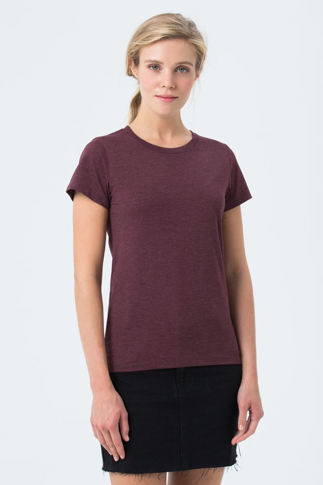 Футболка женская Regent Fit Women, бордовый меланж Футболка женская Regent Fit Women, бордовый меланж