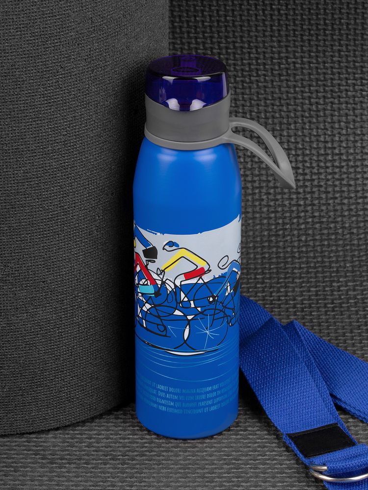 Бутылка для воды Billy Gym, матовая синяя Бутылка для воды Billy Gym, матовая синяя
