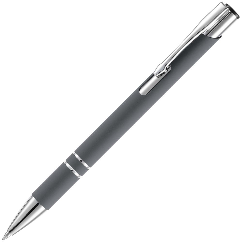 Ручка шариковая Keskus Soft Touch, серая Ручка шариковая Keskus Soft Touch, серая