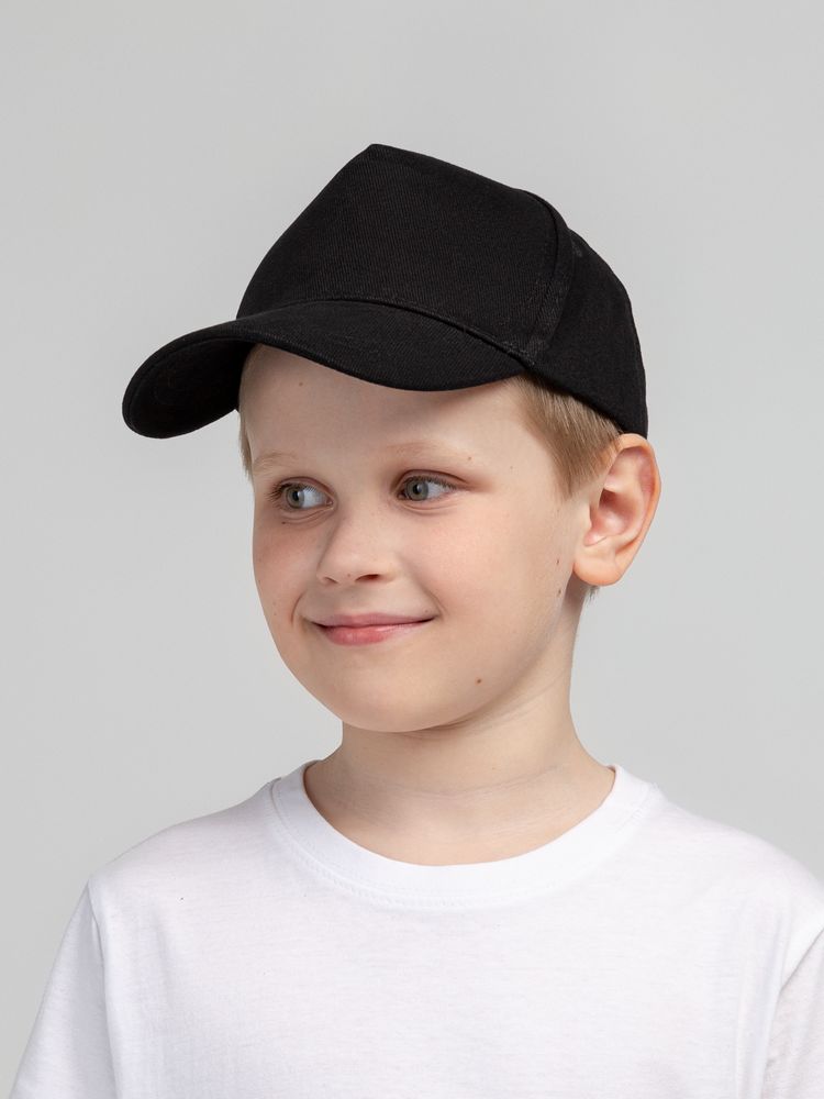 Бейсболка детская Standard Kids, черная Бейсболка детская Standard Kids, черная