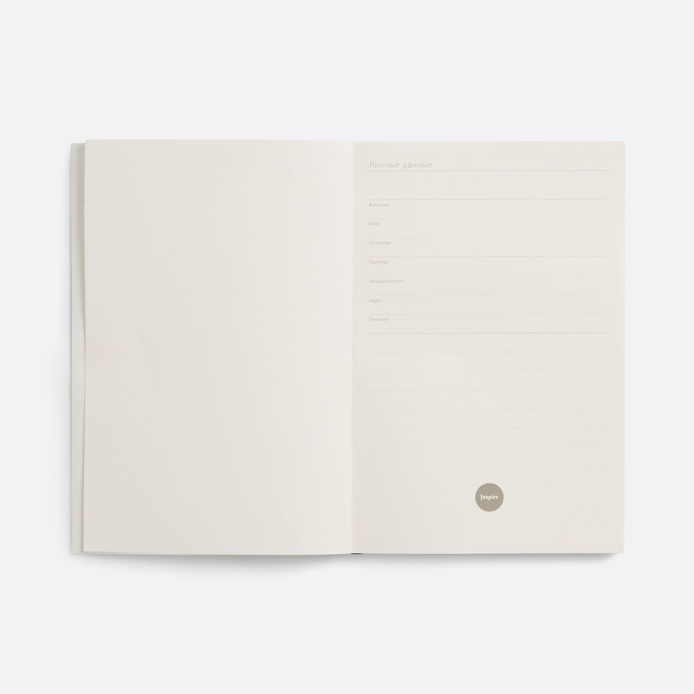 Ежедневник Flat Light, недатированный, черный