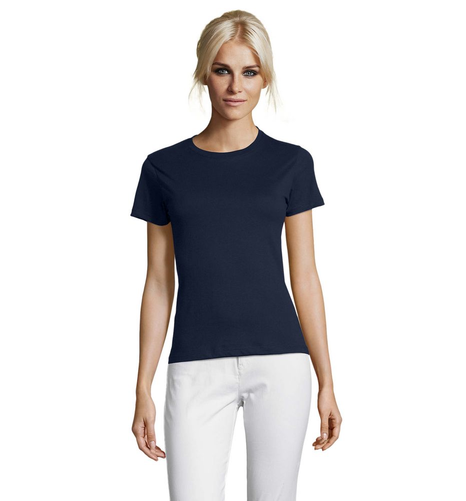 Футболка женская Regent Women, темно-синяя (navy) Футболка женская Regent Women, темно-синяя (navy)