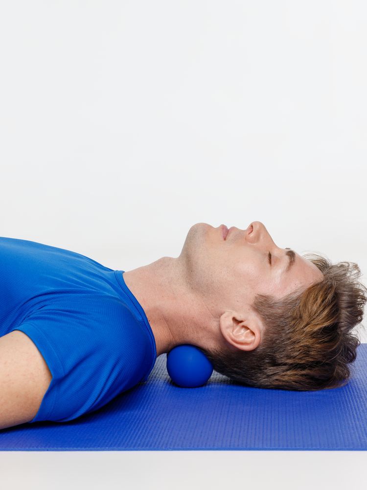 Массажный мяч двойной для МФР Relaxify, синий