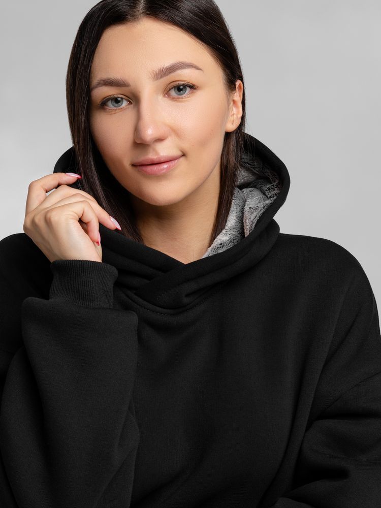 Худи Furry Oversize, черное Худи Furry Oversize, черное