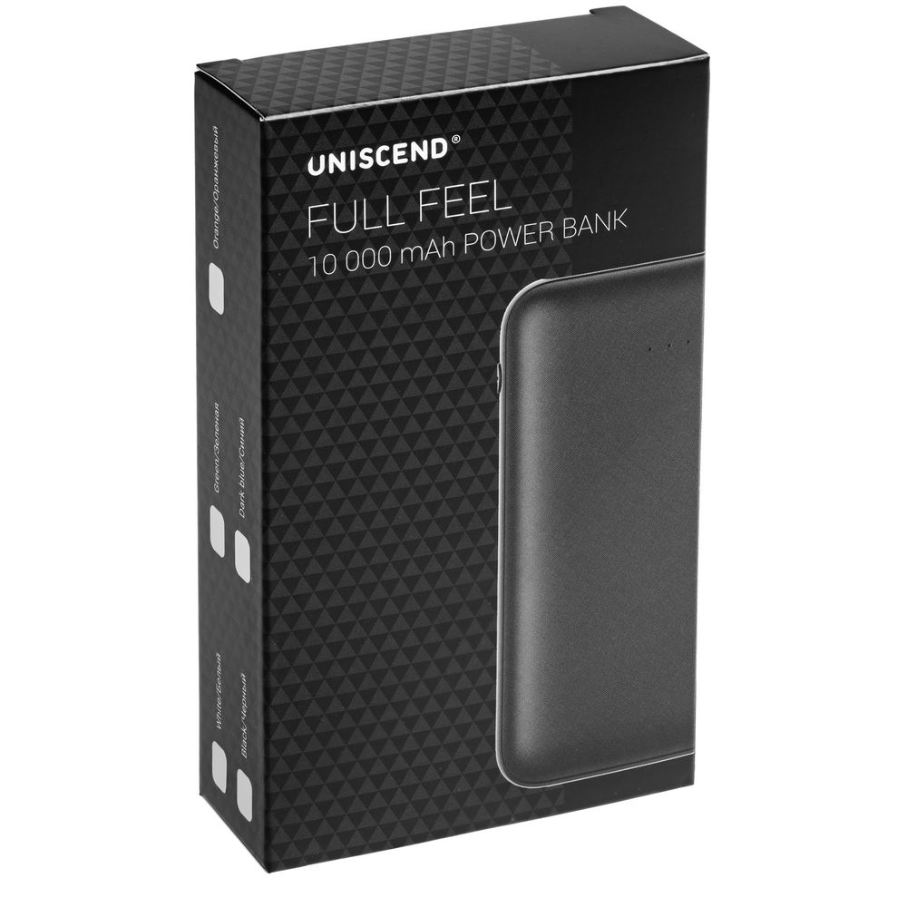 Внешний аккумулятор Uniscend Full Feel 10000 мАч, черный Внешний аккумулятор Uniscend Full Feel 10000 мАч, черный