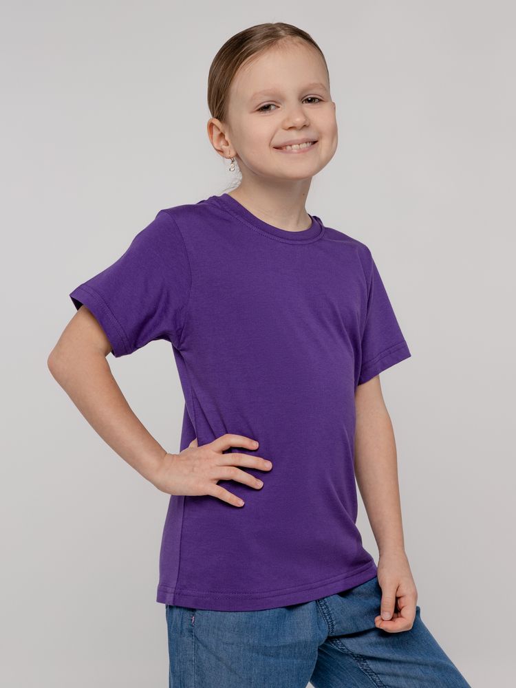 Футболка детская T-Bolka Kids, фиолетовая Футболка детская T-Bolka Kids, фиолетовая