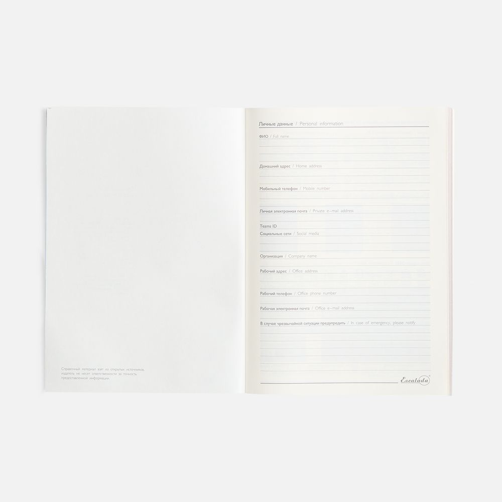 Ежедневник Repute, недатированный, серый